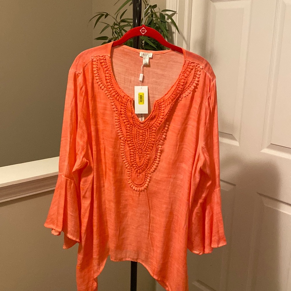 New with tags Spense XL coral shirt